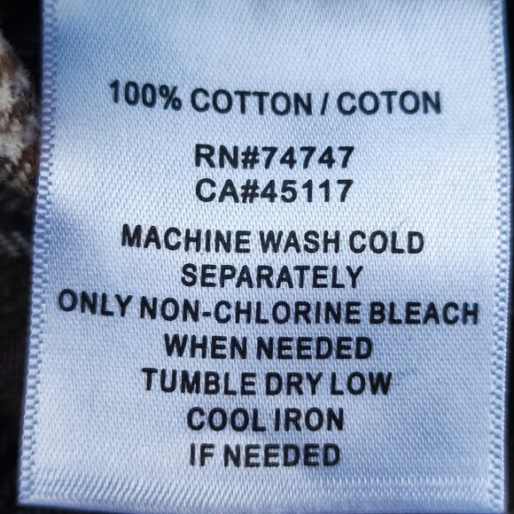 Red Head casual button down flannel shirt brown grey plaid men's size 2XLT - Picture 7 of 10